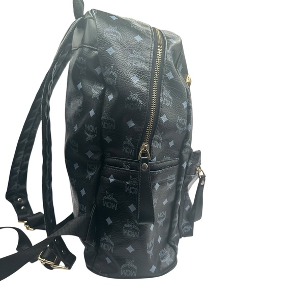 MCM Studded Backpack, Coated Canvas Leather, One Size - Picture 11 of 17